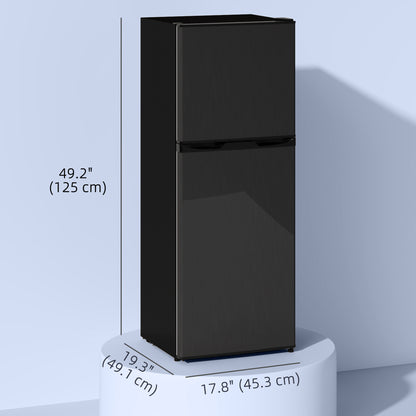 Double Door Mini Fridge with Freezer 4.6 Cu.Ft