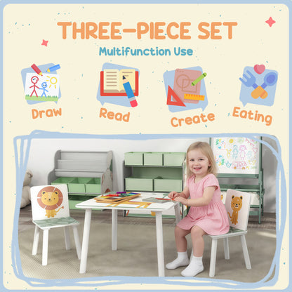 Kids Table and Chair Set — Set of 3