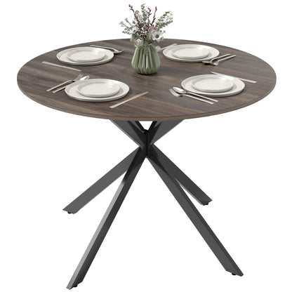 Round Kitchen Table 40 inch — black