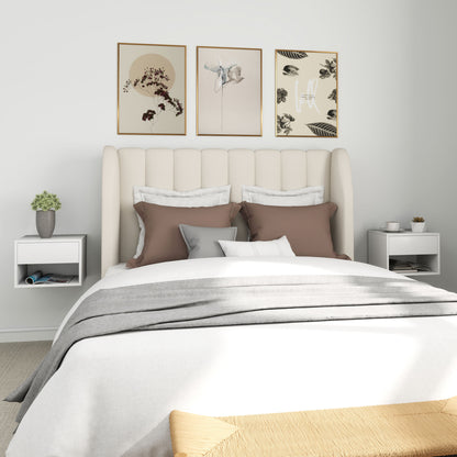 Mesitas de noche de pared con cajón, lote de 2