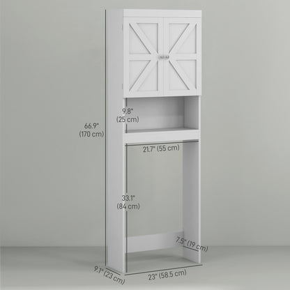 Mueble de almacenamiento para baño sobre el inodoro