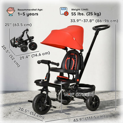 5-in-1 Growing Tricycle for Toddlers