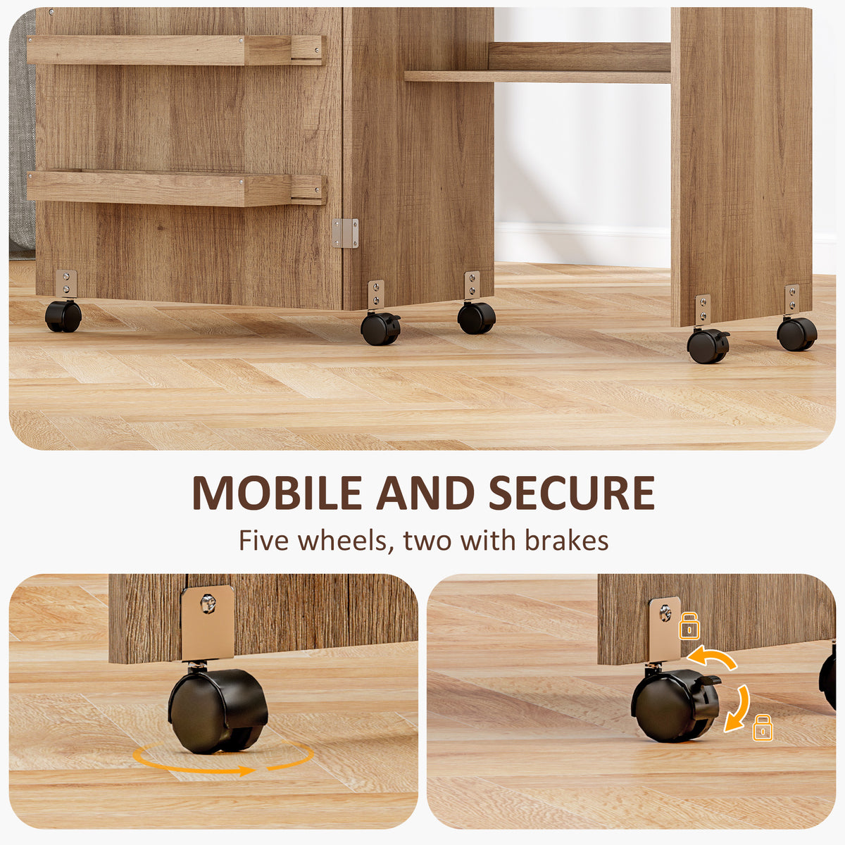 Mueble plegable para máquina de coser con almacenamiento