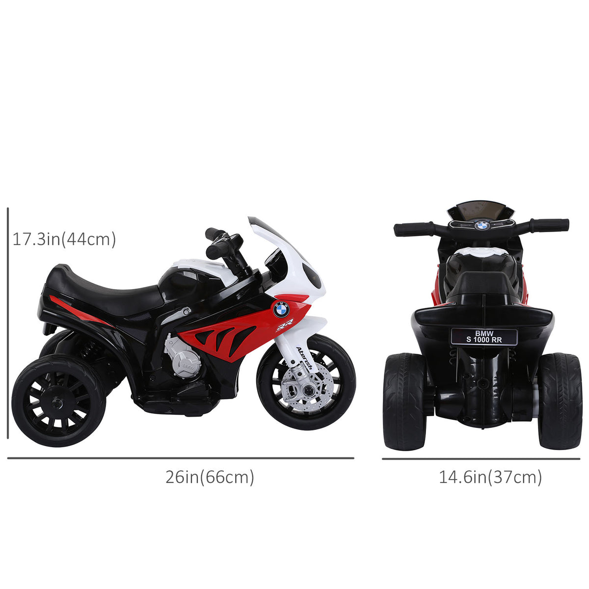 Moto eléctrica BMW S1000RR para niños muy pequeños de 18-36 meses