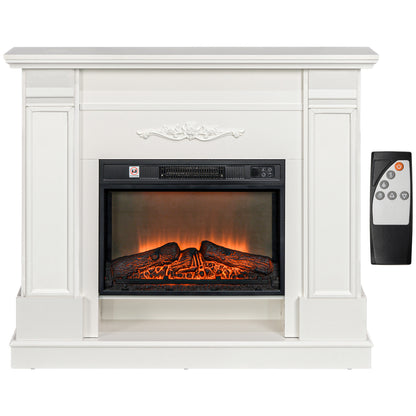 46" Electric Fireplace with Mantel and Shelf