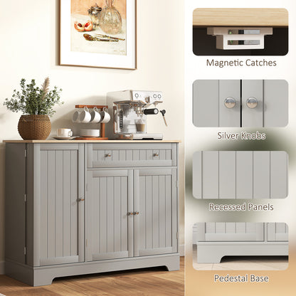 Modern Kitchen Sideboard Cabinet with Drawer and Adjustable Shelf