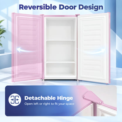 Congelador vertical compacto de 59 L