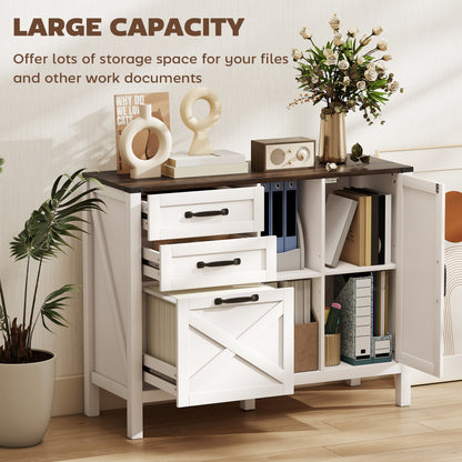Lateral Filing Cabinet Farmhouse Style