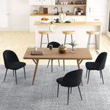 Set of 4 Velvet Dining Chairs