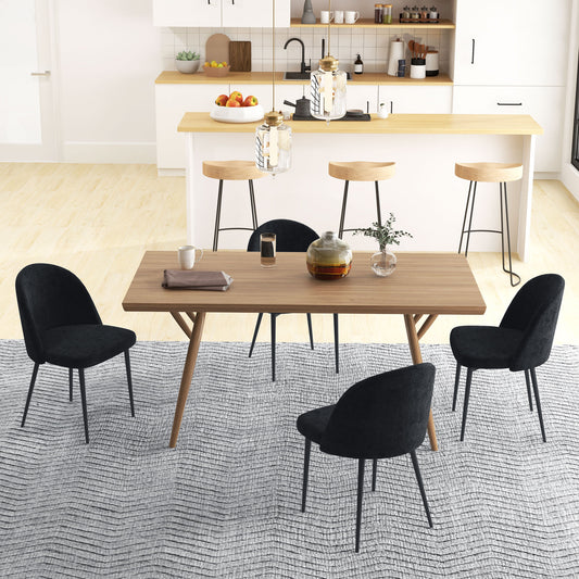 Set of 4 Velvet Dining Chairs