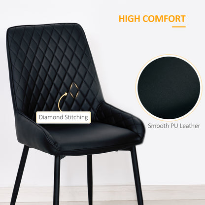 Upholstered dining chairs set of 2
