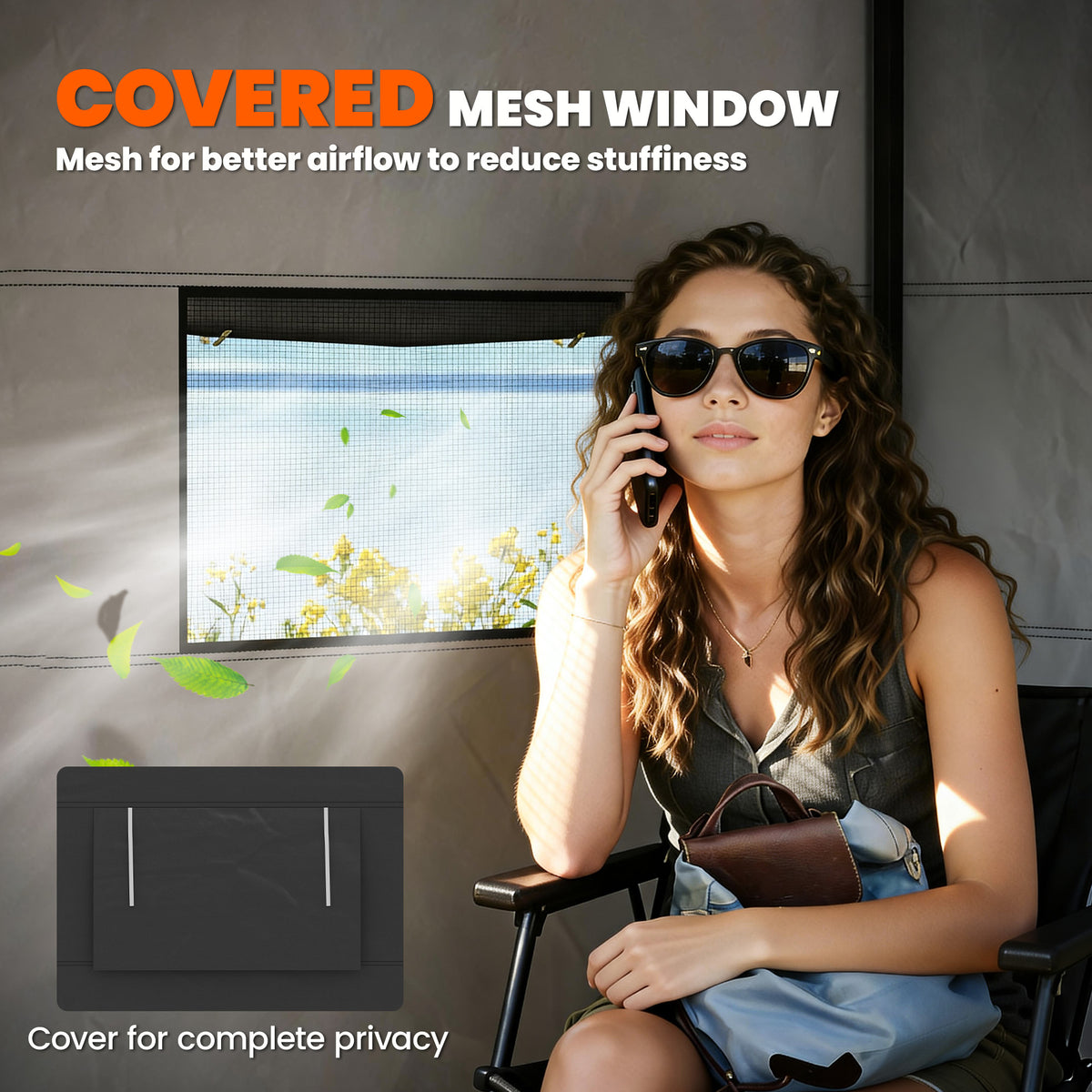 Compact Pop-Up Privacy Canopy Tent UPF 50+