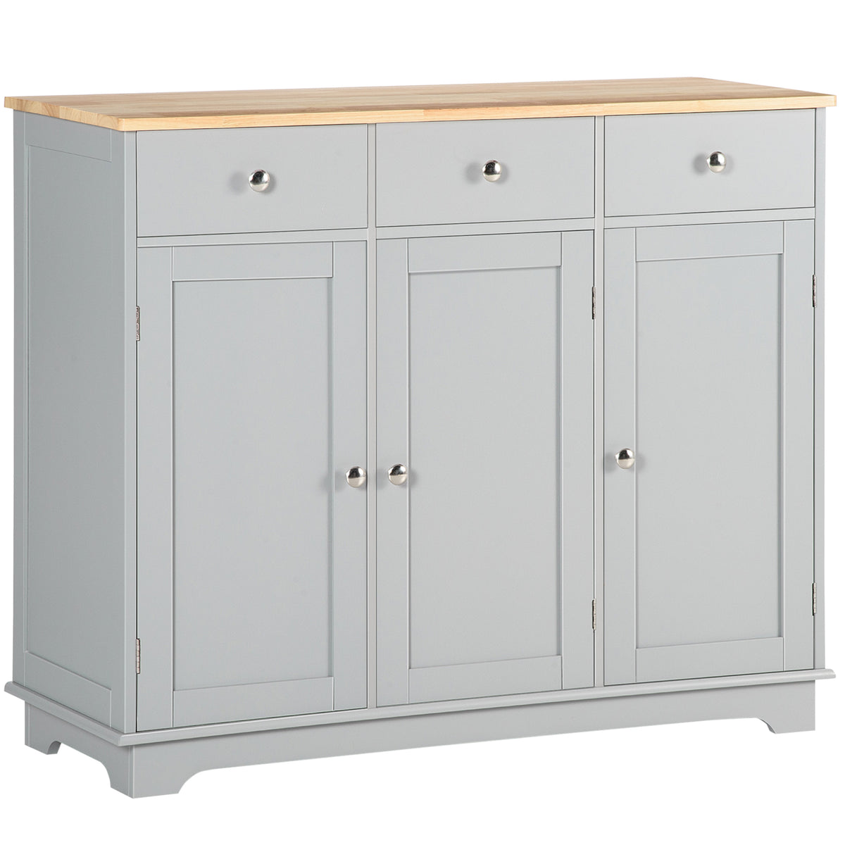 Modern Sideboard with Storage Drawers and Adjustable Shelves