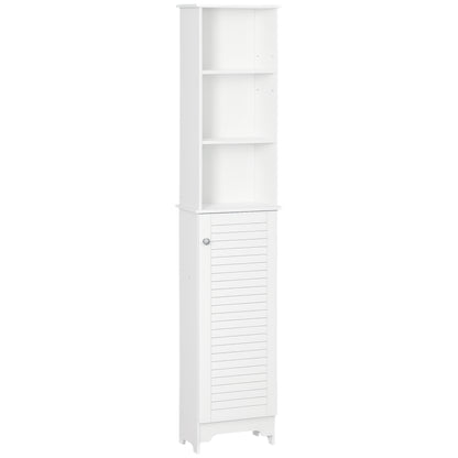 Mueble columna de almacenamiento estrecho para baño