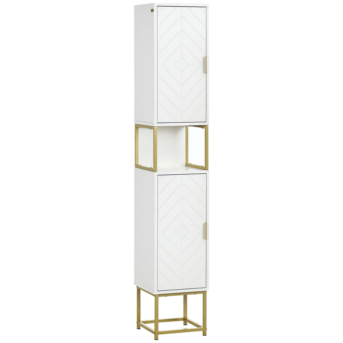 Armario de baño alto moderno estrecho