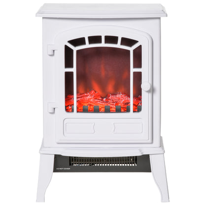 Freestanding Electric Fireplace Stove with Realistic Flame Effect