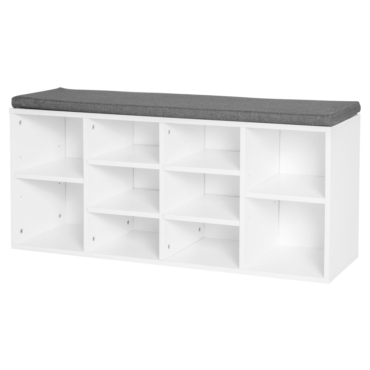 Upholstered shoe storage bench