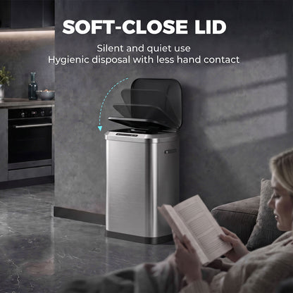 Automatic Touchless Trash Can 50 L Stainless Steel