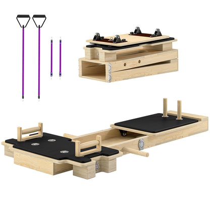 Reformer de Pilates plegable de madera