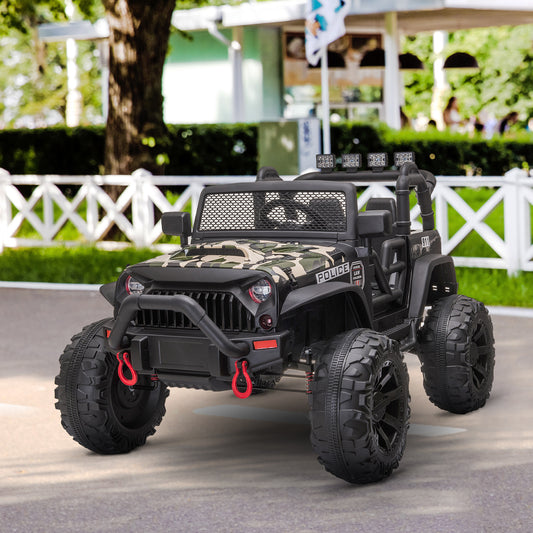 12V Electric Kids Police Off-Road Ride-On Car