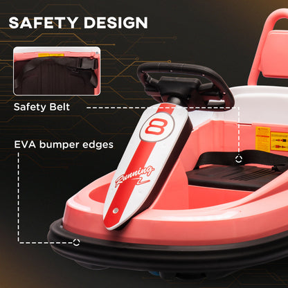 Electric Bumper Car for Toddlers 6V 360° Spin