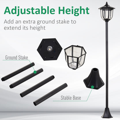 Solar Torch Lights Outdoor 6 LED Water-Resistant