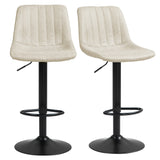 Counter Height Bar Stools Adjustable Swivel Set of 2