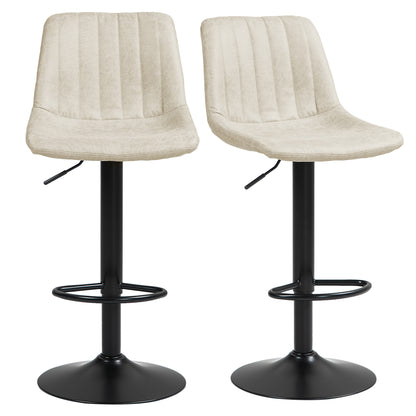 Counter Height Bar Stools Adjustable Swivel Set of 2