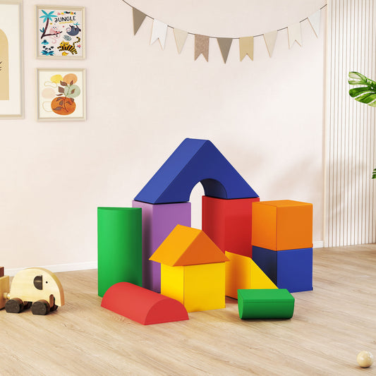 Soft Foam Play Blocks Set 11-Piece for Toddlers