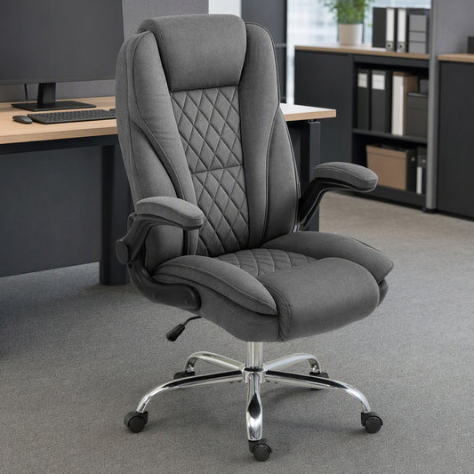 Executive velvet ergonomic office chair