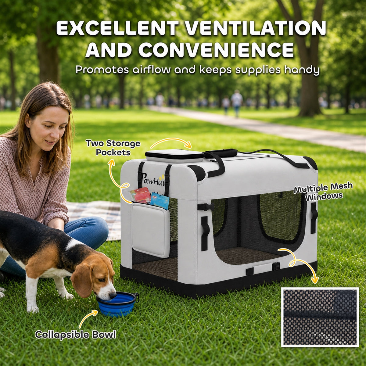 Soft-sided pet carrier bag