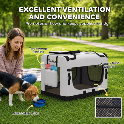 Soft-sided pet carrier bag