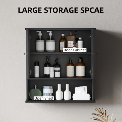 Wall Medicine Cabinet with Barn Doors Adjustable Shelf