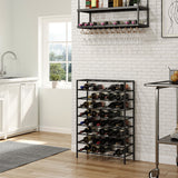 Freestanding metal wine rack 54 bottles