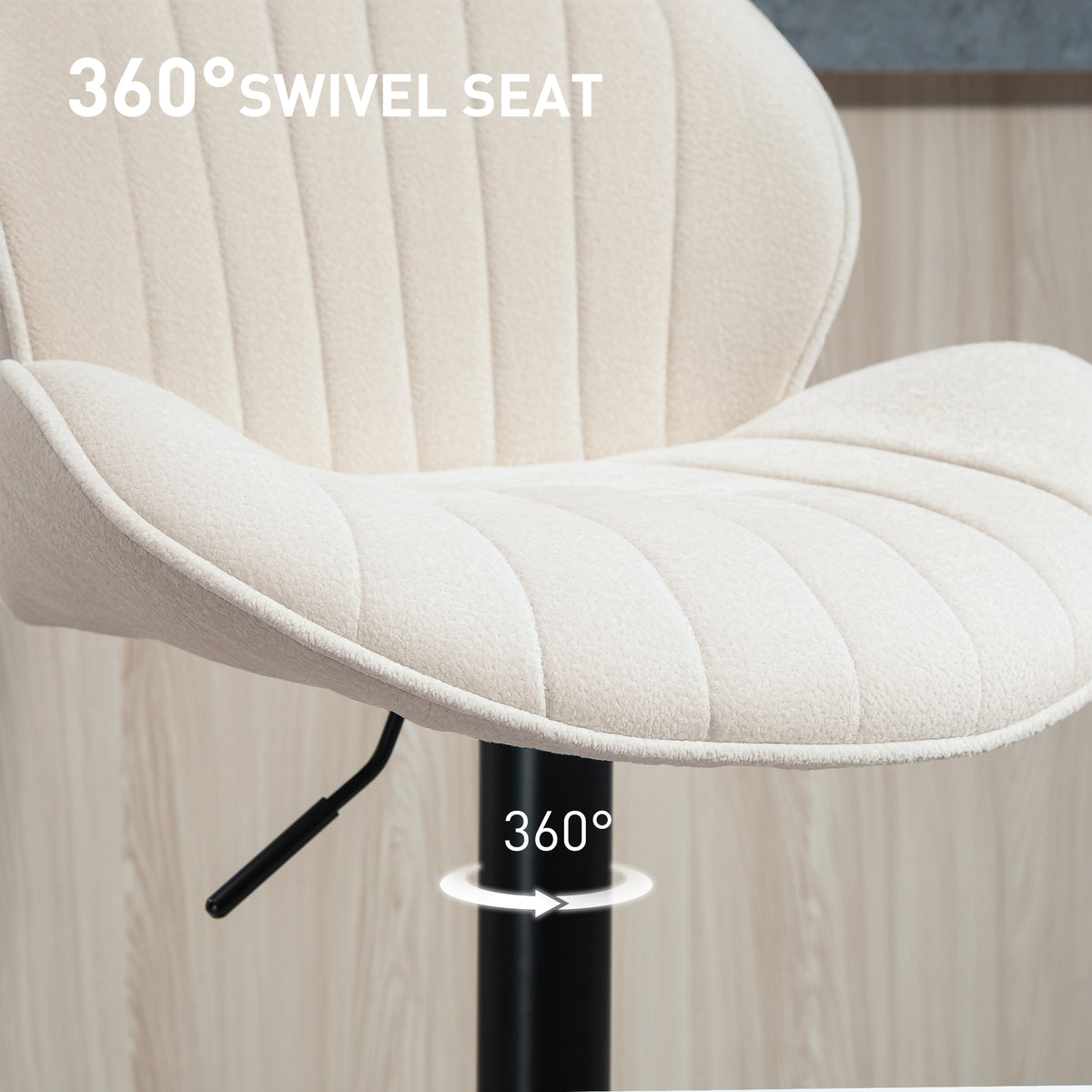 Swivel Bar Stools Adjustable Height Set of 2