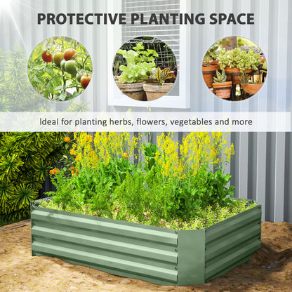 Galvanized Raised Garden Bed 120 x 90 cm