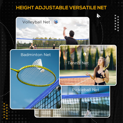Red de bádminton portátil ajustable multiusos