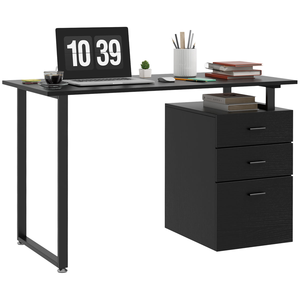 Computer Desk Removable Drawers 47 inches
