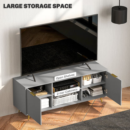 Mueble de TV moderno con almacenamiento para 55 pulgadas