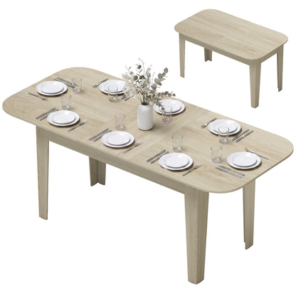 Extendable Oval Farmhouse Dining Table