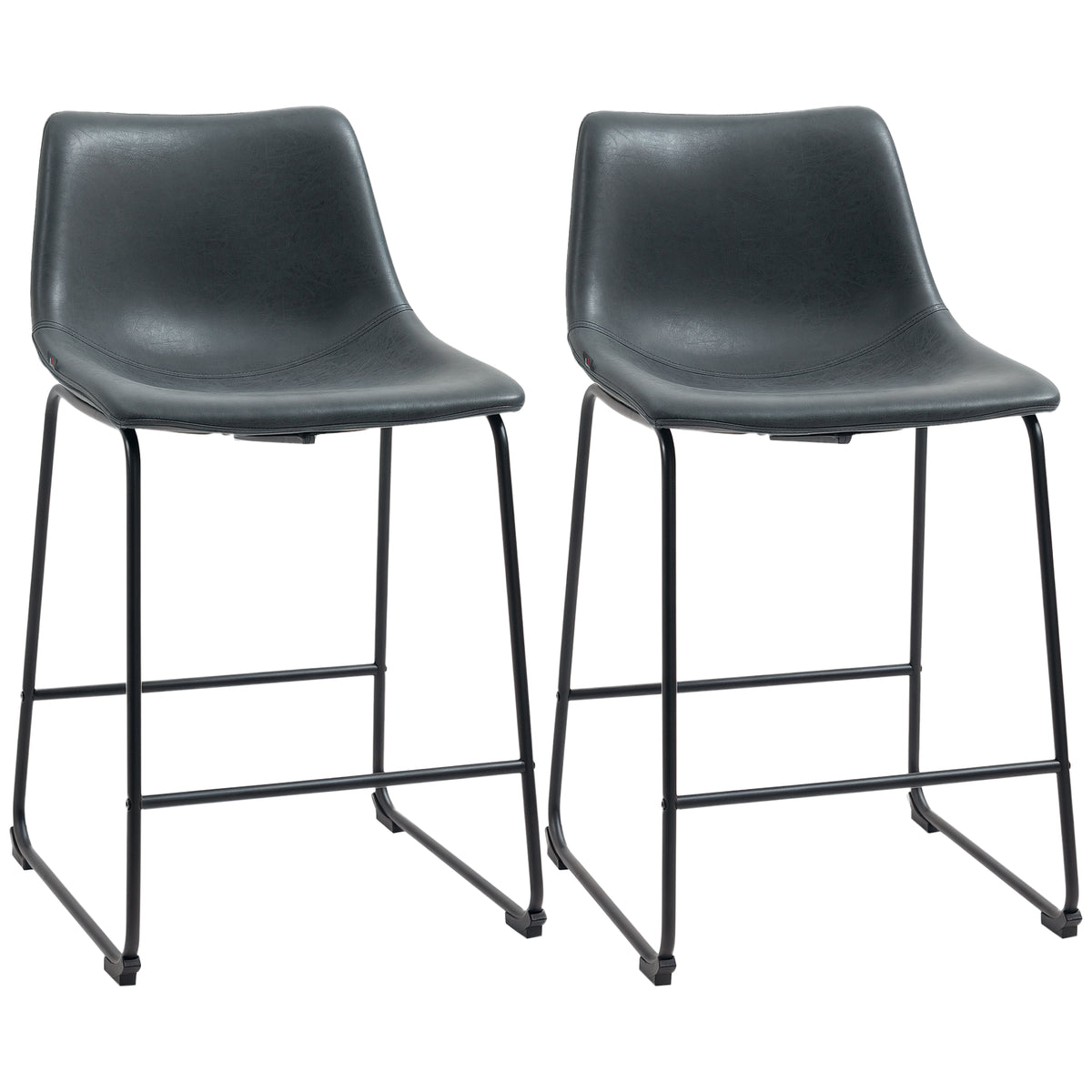 Bar stools counter height set of 2
