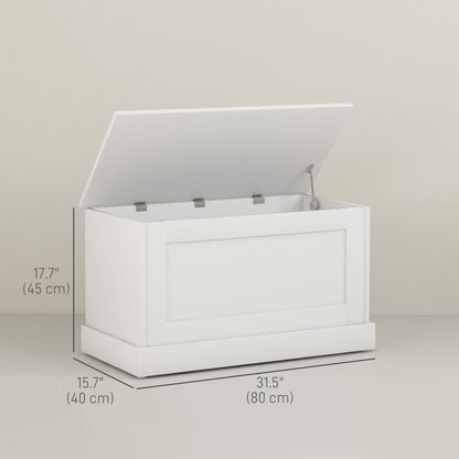 Multifunctional Storage Bench with Safety Hinge
