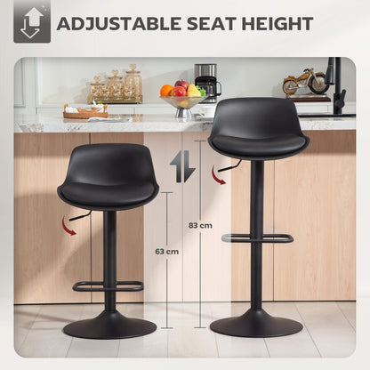 Counter height swivel bar stools set of 2