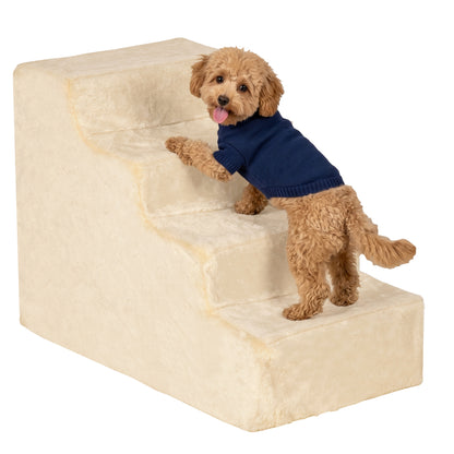 Escalera de 4 peldaños para perros con funda extraíble