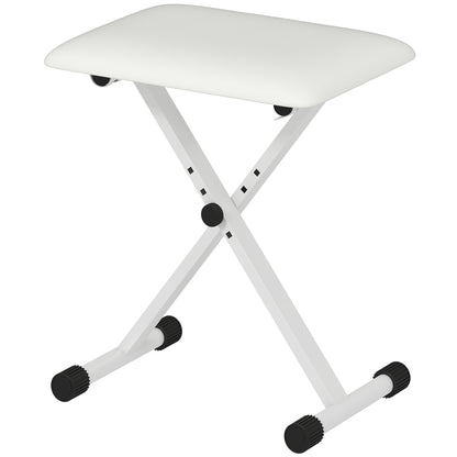 Adjustable Folding Piano Bench Padded Seat
