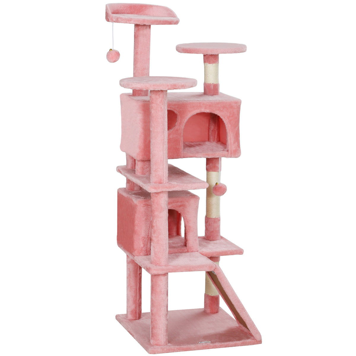 Multi-Level Cat Tree with Scratching Posts and Condo 138 cm