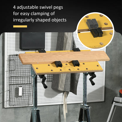 Adjustable Work Bench 6-Level Height Steel Frame
