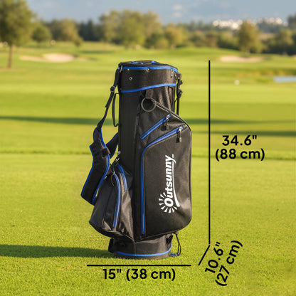 Ultra-Lightweight Golf Stand Bag with 6-Way Dividers and Cooler Pocket