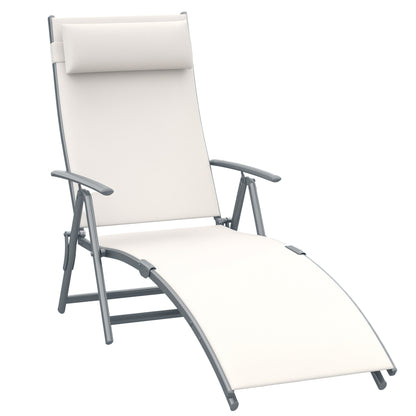 Tumbona plegable ajustable de acero — 7 posiciones