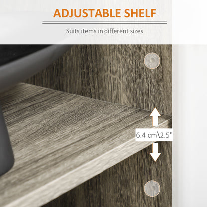 Modern sideboard buffet cabinet adjustable shelves 4 doors